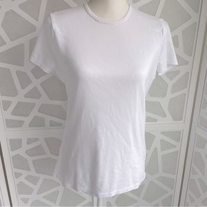 Lauren by Ralph Lauren woman’s white t-shirt cotton XL extra-large EUC